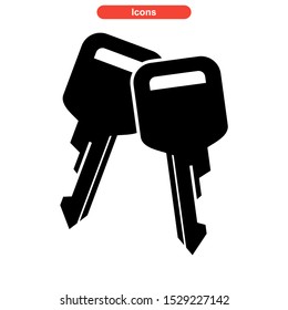 key icon isolated sign symbol vector illustration - high quality black style vector icons
