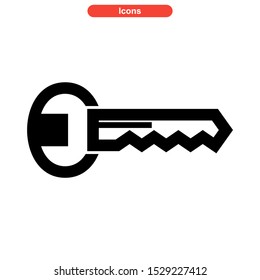 key icon isolated sign symbol vector illustration - high quality black style vector icons
