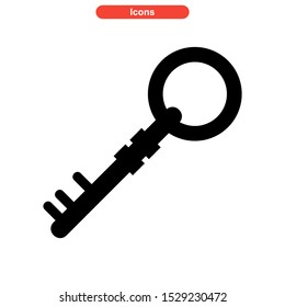 key icon isolated sign symbol vector illustration - high quality black style vector icons

