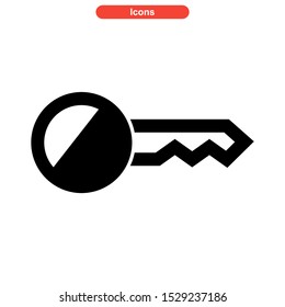 key icon isolated sign symbol vector illustration - high quality black style vector icons
