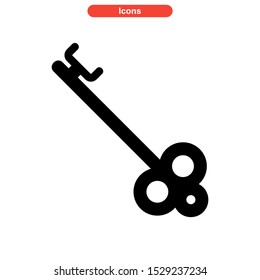 key icon isolated sign symbol vector illustration - high quality black style vector icons
