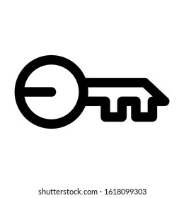 key icon isolated sign symbol vector illustration - high quality black style vector icons
