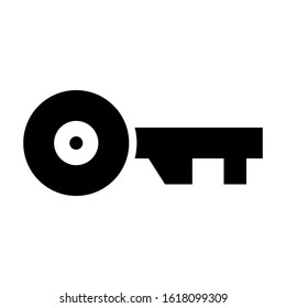 key icon isolated sign symbol vector illustration - high quality black style vector icons
