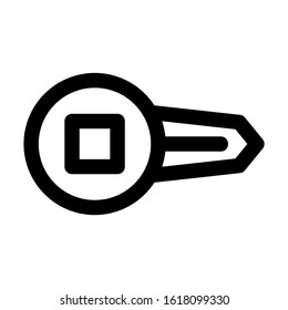 key icon isolated sign symbol vector illustration - high quality black style vector icons
