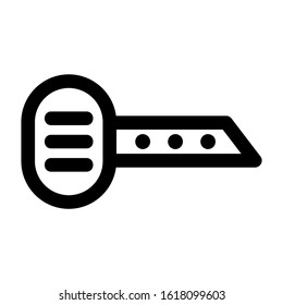 key icon isolated sign symbol vector illustration - high quality black style vector icons
