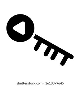 key icon isolated sign symbol vector illustration - high quality black style vector icons
