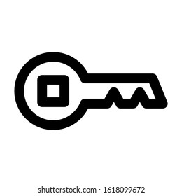 key icon isolated sign symbol vector illustration - high quality black style vector icons
