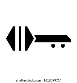 key icon isolated sign symbol vector illustration - high quality black style vector icons
