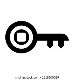 key icon isolated sign symbol vector illustration - high quality black style vector icons
