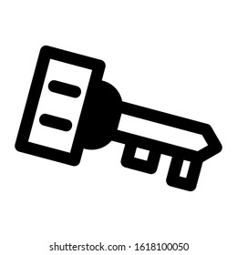 key icon isolated sign symbol vector illustration - high quality black style vector icons
