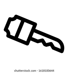 key icon isolated sign symbol vector illustration - high quality black style vector icons
