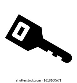 key icon isolated sign symbol vector illustration - high quality black style vector icons
