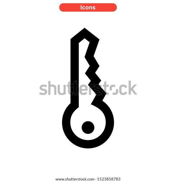 key icon isolated sign symbol vector
illustration - high quality black style vector
icons
