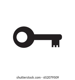 key icon isolated vector