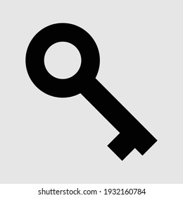 key icon isolated vector illustration