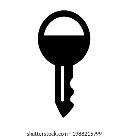 Key icon isolated vector illustration. High quality black style vector icon