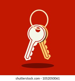 Key Icon. Keys Vector Symbol.