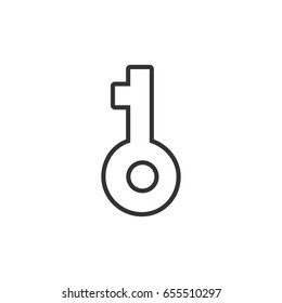 Key icon. Line