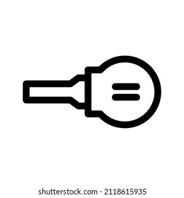 Key icon line style for lock the lockscreen, use password, access account, lock and open door, security website, and more. Vector Illustration