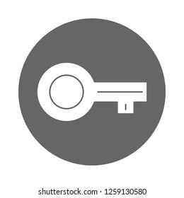 Key icon. Lock button. Vector.