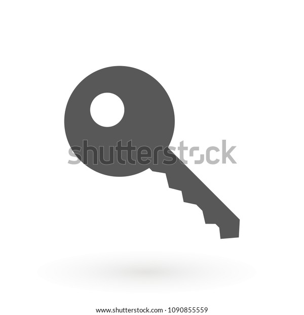 Key\
icon. Lock simbol. Security sign. Flat design\
style