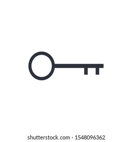 key icon lock symbol logo template design element