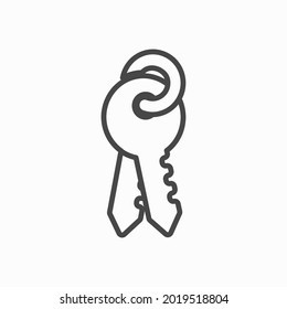 Key icon . Lock or unlock sign. Vector illustration