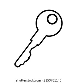 Key icon . Lock or unlock sign on white background. Vector illustration
