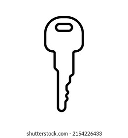 Key icon . Lock or unlock sign on white backround. Vector illustration