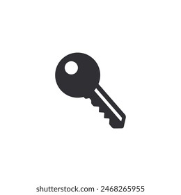 Key icon. Lock or unlock sign. Padlock. Lock symbol. Unblock. Password icon. Access sign. Private access. Logo template. Safety symbol. Door key. Key silhouette. Key symbol. Logo template