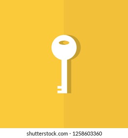 key icon. lock, unlock symbol. flat design icon. 