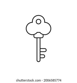 key icon, lock vector illustration