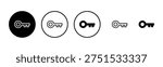 Key icon logo design. Key sign and symbol.