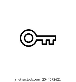 Key icon logo design. Key sign and symbol.