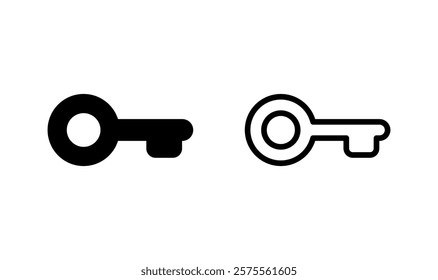 Key icon logo design. Key sign and symbol.