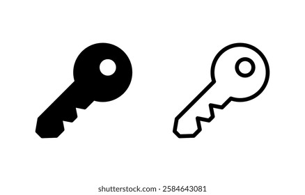 Key icon logo design. Key sign and symbol.