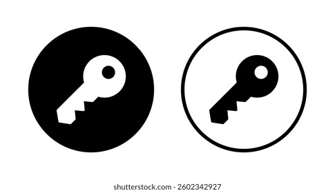 Key icon logo design. Key sign and symbol.