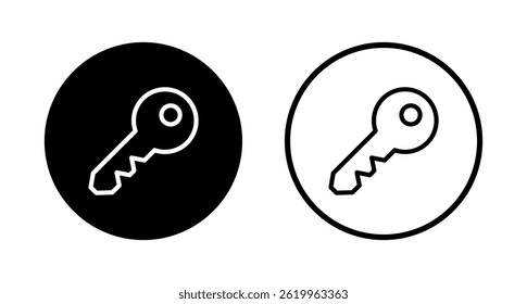 Key icon logo design. Key sign and symbol.