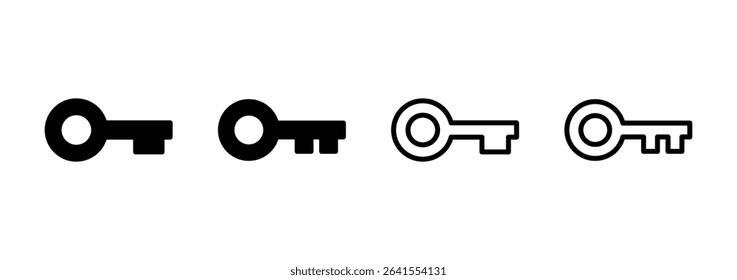 Key icon logo design. Key sign and symbol.