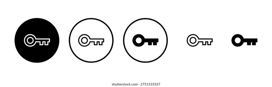 Key icon logo design. Key sign and symbol.