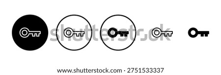 Key icon logo design. Key sign and symbol.