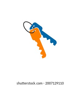 Key icon logo design vector template