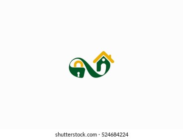 key icon logo element house