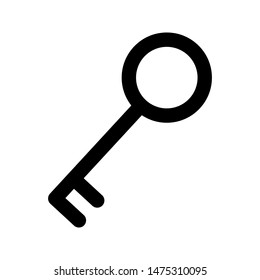 key icon. Logo element illustration. key design. key concept. Can be used in web and mobile, simple icon vector