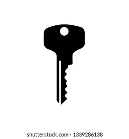 Key icon, logo isolated on white background