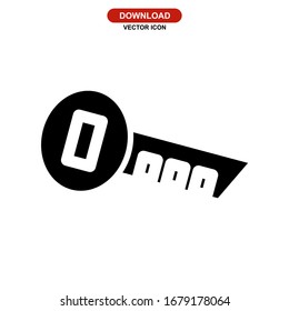 key icon or logo isolated sign symbol vector illustration - high quality black style vector icons
