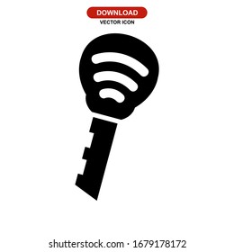key icon or logo isolated sign symbol vector illustration - high quality black style vector icons
