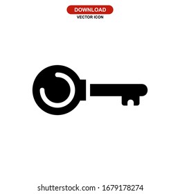 key icon or logo isolated sign symbol vector illustration - high quality black style vector icons
