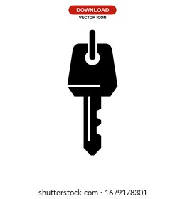 key icon or logo isolated sign symbol vector illustration - high quality black style vector icons
