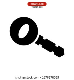 key icon or logo isolated sign symbol vector illustration - high quality black style vector icons
